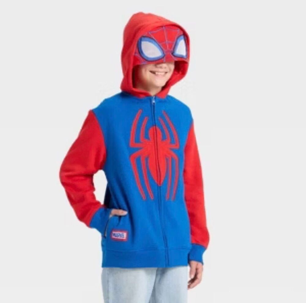Marvel Spider-man Hooded Jacket Size Boys XL